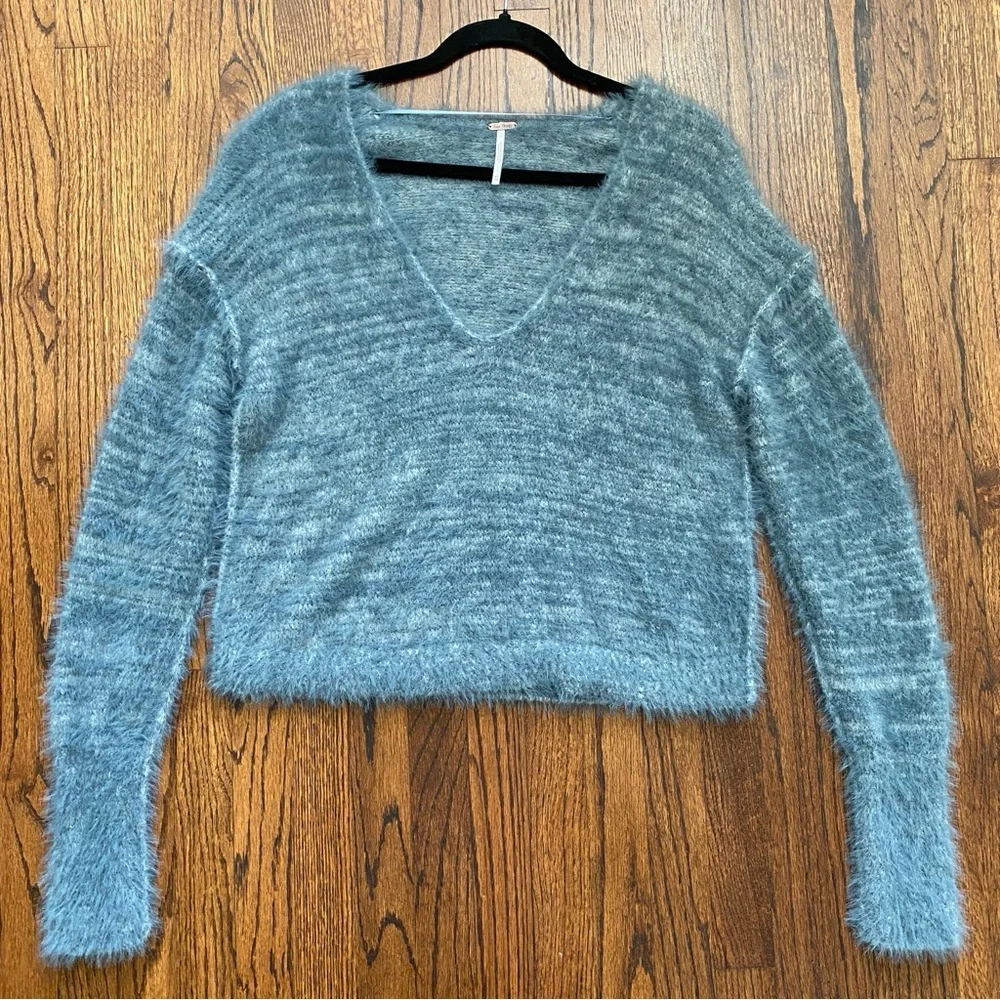 Free People Womens Serendipity V-Neck Pullover Sweater Size‎  XS